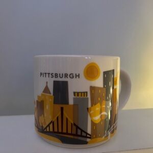 Starbucks Pittsburgh “You Are Here” Mug - Yellow and Gray